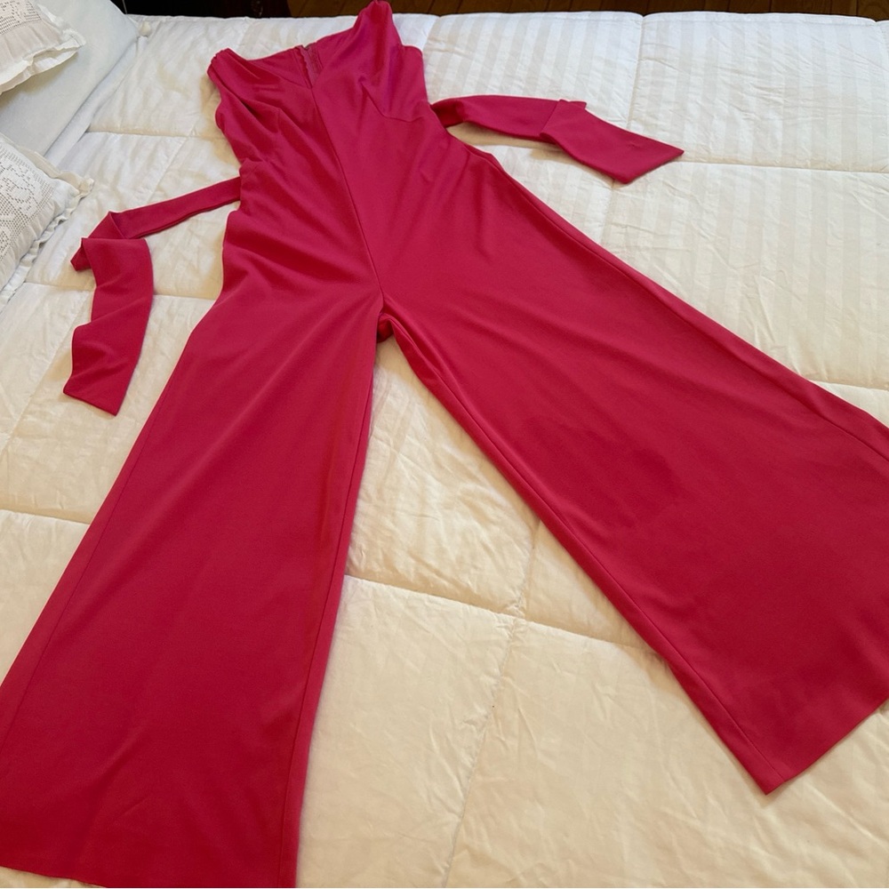 Claraluna Elegant Pink Jumpsuit